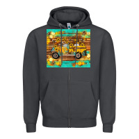 Smoke western bee gnomes truck honeycomb  leopard turquoise wooden serape Zipper Hoodie - Artiststas