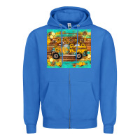 True Royal western bee gnomes truck honeycomb  leopard turquoise wooden serape Zipper Hoodie - Artiststas