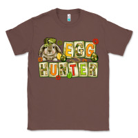 Chestnut Egg hunter with camouflage plate letters Easter Classic Tee - HowdyJamesFarm