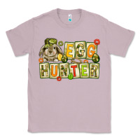Lilac Egg hunter with camouflage plate letters Easter Classic Tee - HowdyJamesFarm