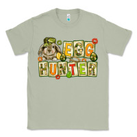 Matcha Egg hunter with camouflage plate letters Easter Classic Tee - HowdyJamesFarm