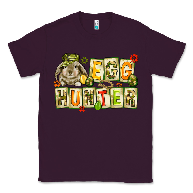 Egg Hunter With Camouflage Plate Letters Easter Classic Tee by HowdyJamesFarm | Teevron
