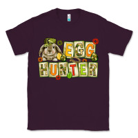 Plum Egg hunter with camouflage plate letters Easter Classic Tee - HowdyJamesFarm