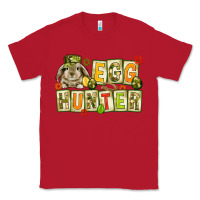 Red Egg hunter with camouflage plate letters Easter Classic Tee - HowdyJamesFarm