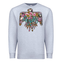 Heather Grey gypsy soul thunderbird Premium Sweatshirt - BarkalooDesign
