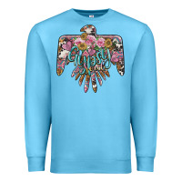 Ocean Blue gypsy soul thunderbird Premium Sweatshirt - BarkalooDesign
