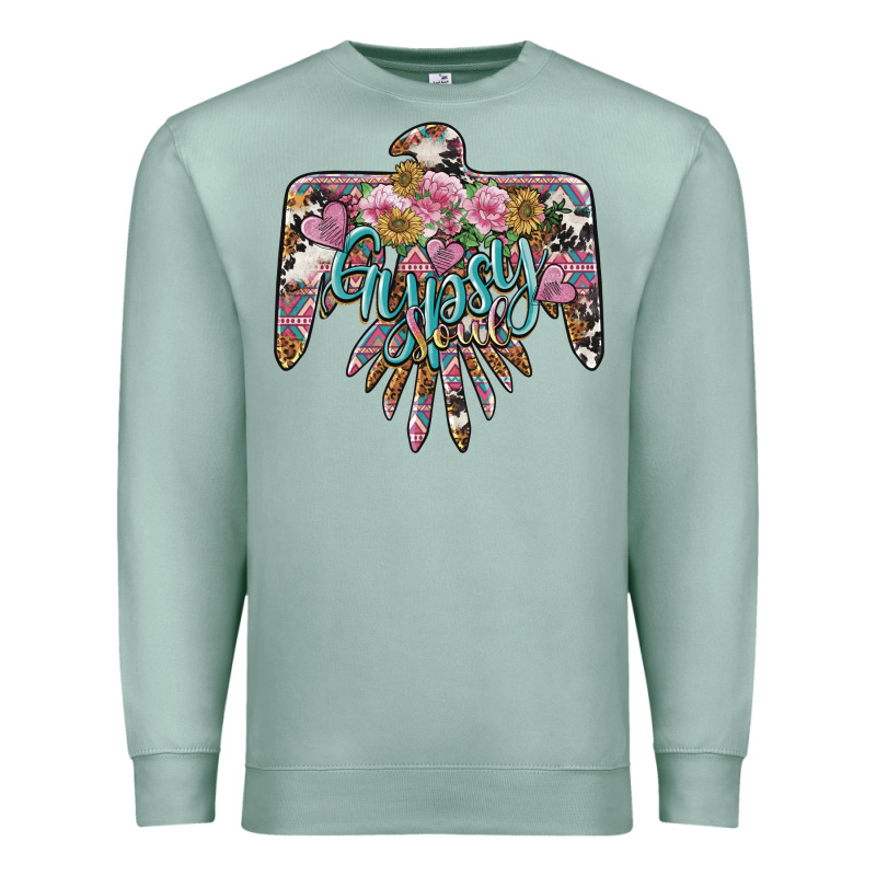 Gypsy Soul Thunderbird Premium Sweatshirt by BarkalooDesign | Teevron