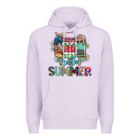 Lilac Hello Summer Premium Hoodie - CowhideDigitalArt