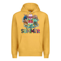 Mustard Hello Summer Premium Hoodie - CowhideDigitalArt