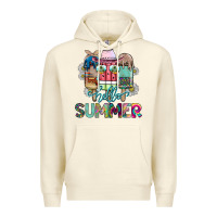 Sandshell Hello Summer Premium Hoodie - CowhideDigitalArt