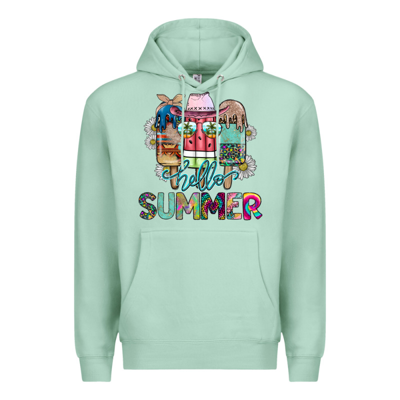 Hello Summer Premium Hoodie by CowhideDigitalArt | Teevron
