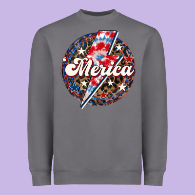 Western Merica Patriotic Heavyweight Sweatshirt Designed By Lillyallendesigns