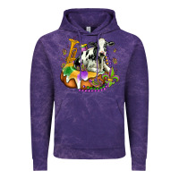Cloud Purple holstein mardi gras Vintage Hoodie - OliviaCreatesArt