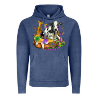 Vintage Denim holstein mardi gras Vintage Hoodie - OliviaCreatesArt