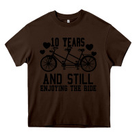 Chocolate Brown 10 Years And Still Enjoying The Ride Heavy Core Tee - Bettercallsaul