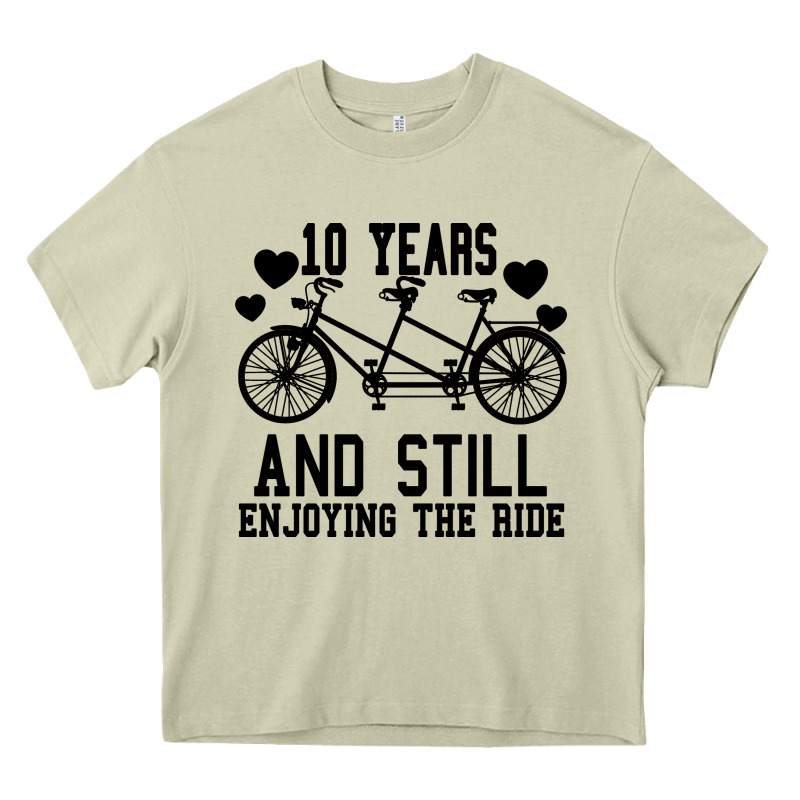 10 Years And Still Enjoying The Ride Heavy Core Tee by Bettercallsaul | Teevron