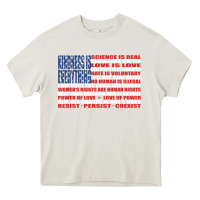 Cream political protest american flag   stand united t shirt Heavy Core Tee - longCreatives