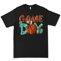 Black Game day leopard basketball Premium Tee - NancyCooperArtShop