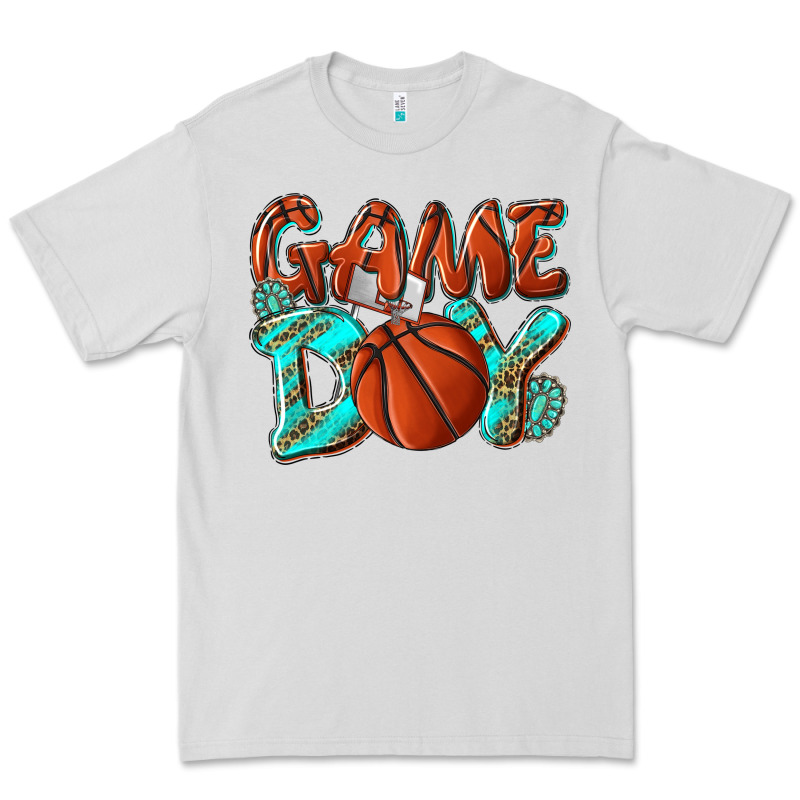 Game Day Leopard Basketball Premium Tee by NancyCooperArtShop | Teevron