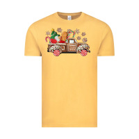 Vintage Mustard christmas gingerbread truck Vintage Tee - CowGirlArtShop