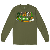 Army Green St. Patrick's Day Dental squad Long Sleeve Tee - OliviaCreatesArt