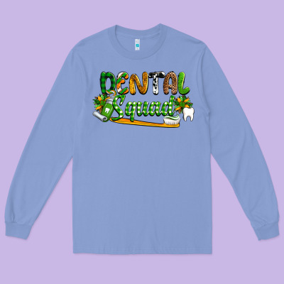 St. Patrick's Day Dental Squad Long Sleeve Tee Designed By Oliviacreatesart