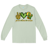 Matcha peace love cactus Long Sleeve Tee - Jasminsmagicworld