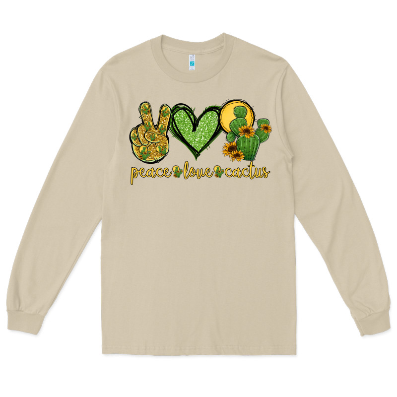 Peace Love Cactus Long Sleeve Tee by Jasminsmagicworld | Teevron