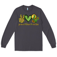 Smoke peace love cactus Long Sleeve Tee - Jasminsmagicworld