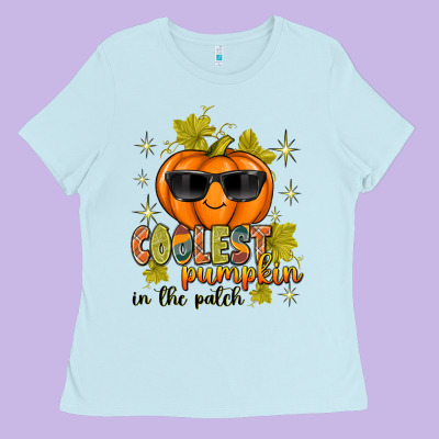 Coolest Pumpkin In The Patch Ladies Tee Designed By Texasbilliewilder