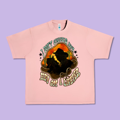 I Don't Smoke But He's Got A Lighter Urban Heavy Tee Designed By Howdyjamesfarm
