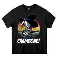 Black Vintage distressed uncle pecos crambone Heavy Core Tee - longCreatives