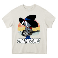 Cream Vintage distressed uncle pecos crambone Heavy Core Tee - longCreatives