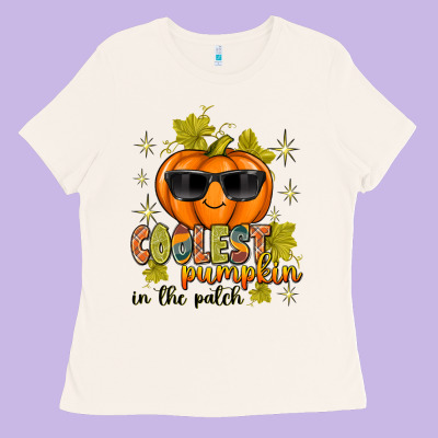 Coolest Pumpkin In The Patch Ladies Tee Designed By Texasbilliewilder