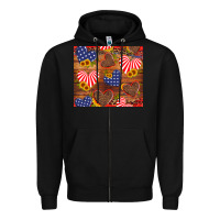 Black america heart Zipper Hoodie - Artiststas