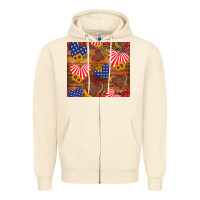 Sandshell america heart Zipper Hoodie - Artiststas
