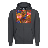 Smoke america heart Zipper Hoodie - Artiststas
