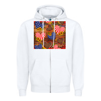 White america heart Zipper Hoodie - Artiststas