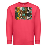Cardinal western handdrawn patterns brushstrokes Premium Sweatshirt - BarkalooDesign
