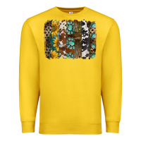 Lemon western handdrawn patterns brushstrokes Premium Sweatshirt - BarkalooDesign
