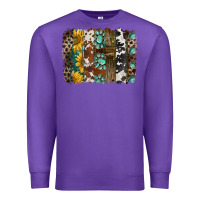 Purple western handdrawn patterns brushstrokes Premium Sweatshirt - BarkalooDesign