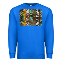 True Royal western handdrawn patterns brushstrokes Premium Sweatshirt - BarkalooDesign