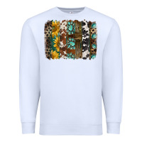 White western handdrawn patterns brushstrokes Premium Sweatshirt - BarkalooDesign