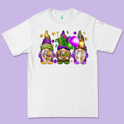 Mardi Gras Gnomes Premium Tee Designed By Nancycooperartshop