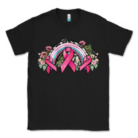 Black Cancer ribbon rainbow Cancer Awareness Classic Tee - HowdyJamesFarm