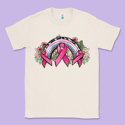 Cancer Ribbon Rainbow Cancer Awareness Classic Tee Designed By Howdyjamesfarm