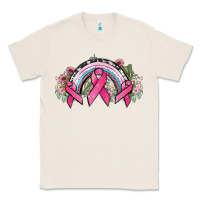 Natural Cancer ribbon rainbow Cancer Awareness Classic Tee - HowdyJamesFarm