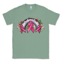 Sage Cancer ribbon rainbow Cancer Awareness Classic Tee - HowdyJamesFarm