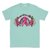 Seafoam Cancer ribbon rainbow Cancer Awareness Classic Tee - HowdyJamesFarm