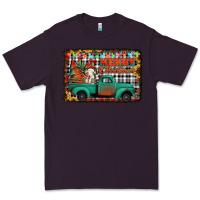 Plum merry christmas farm truck Premium Tee - Jasminsmagicworld